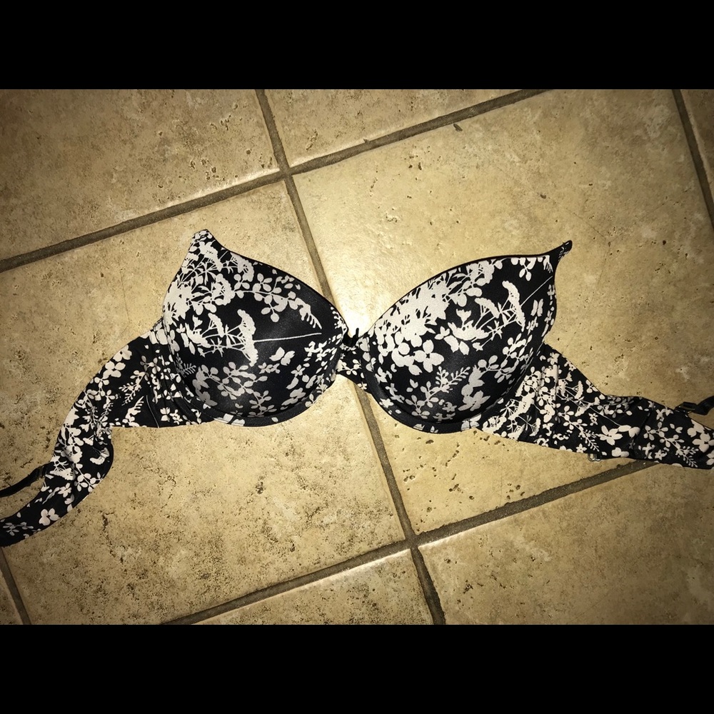 Flower Print Bra